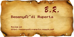 Besenyődi Ruperta névjegykártya